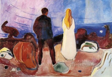 抽象的かつ装飾的 Painting - 孤独な人たち 1935 エドヴァルド・ムンク 表現主義